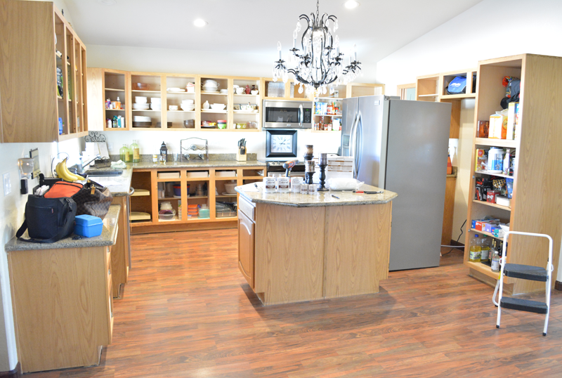 DIY Painted Kitchen Cabinets Process