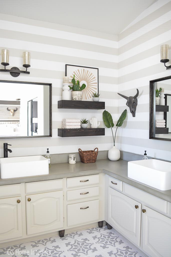 Builder Grade Bathroom Vanity Remodel