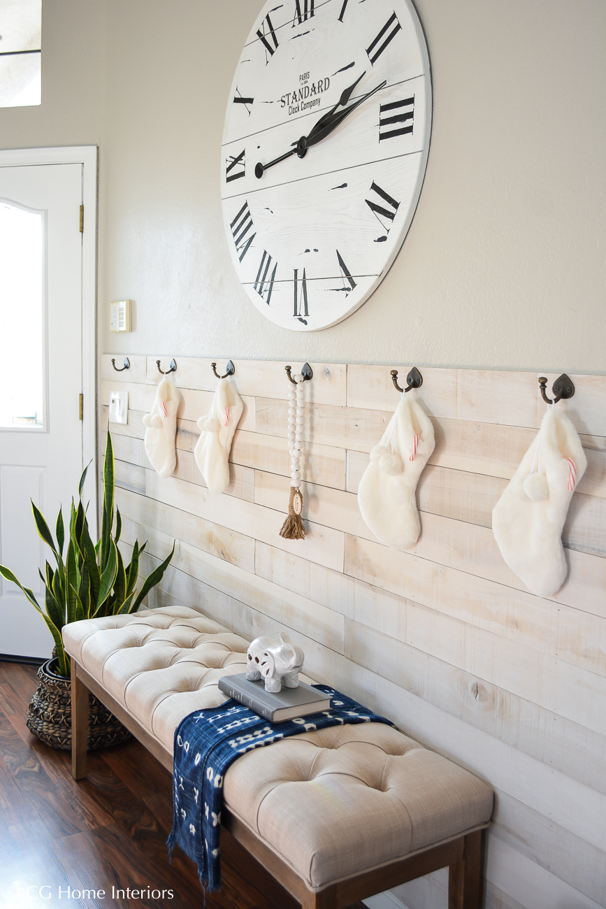 Boho Inspired Christmas Entryway