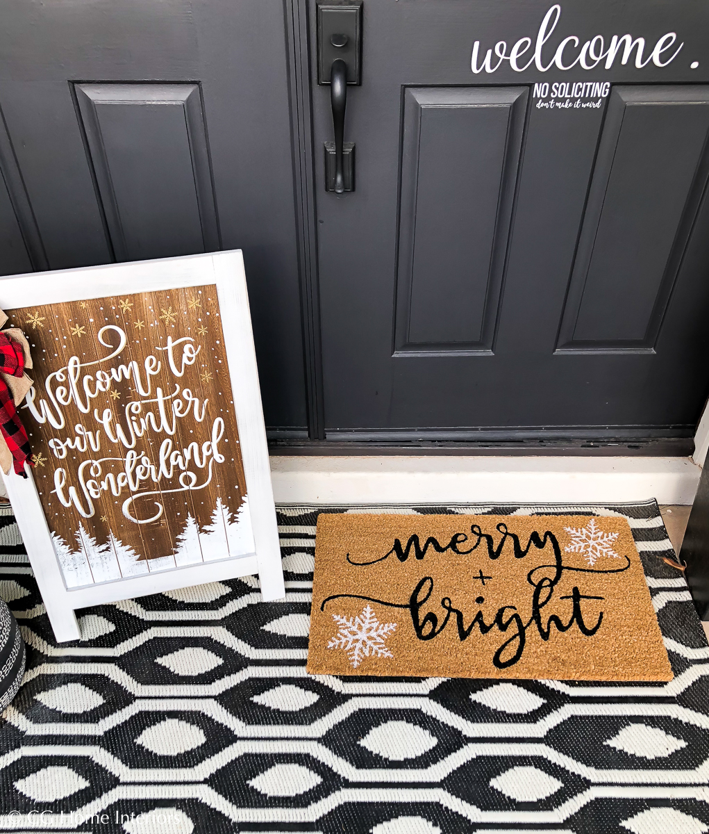 Simple + Neutral Front Porch Christmas Décor
