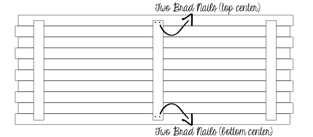 Diagram 2 with brad nails