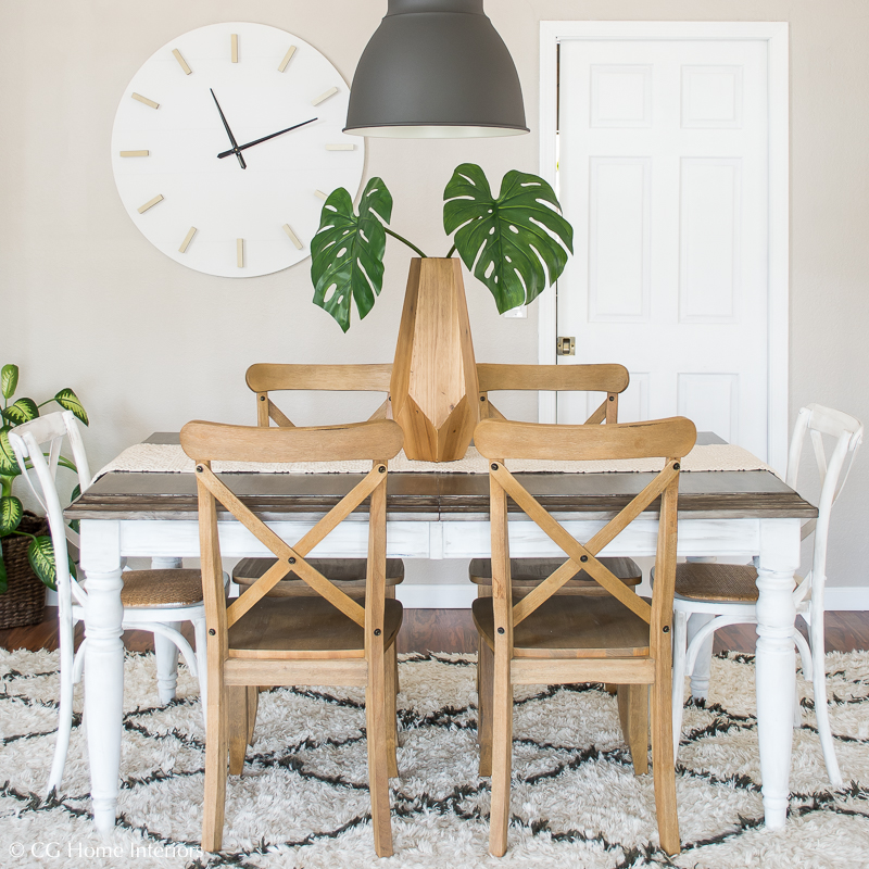 Kirklands Terrain Lane Tall Wood Vase, Dining Room