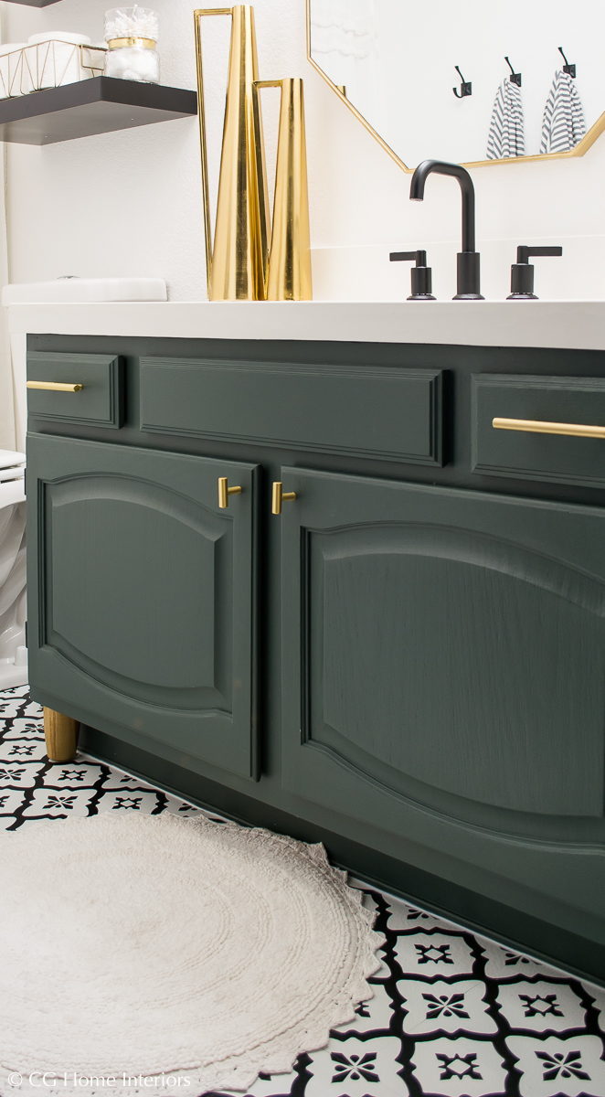 Modern Guest Bathroom Renovation on a Budget – One Room Challenge REVEAL