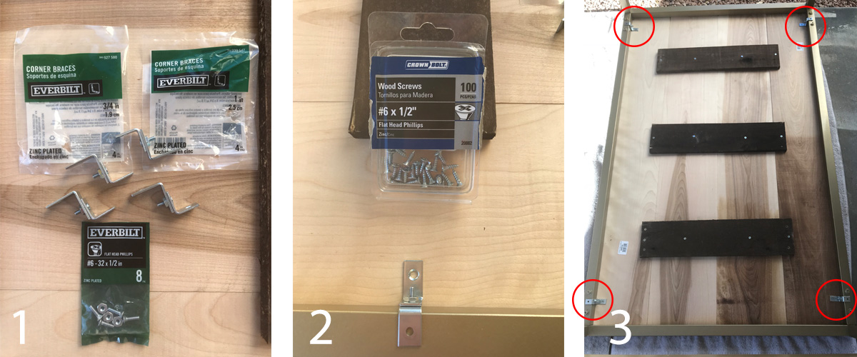 DIY Gold and Wood Coffee Table Staining Process