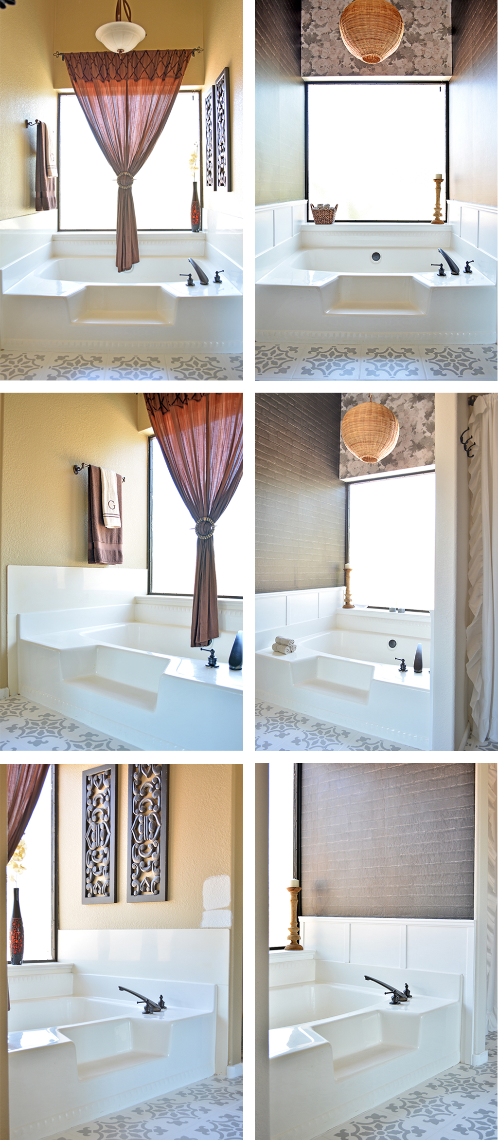 Inexpensive Tub Update with Decorative Moulding